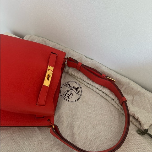 HERMES So Kelly 22 Togo Calfskin Orange - Picture 7 of 11